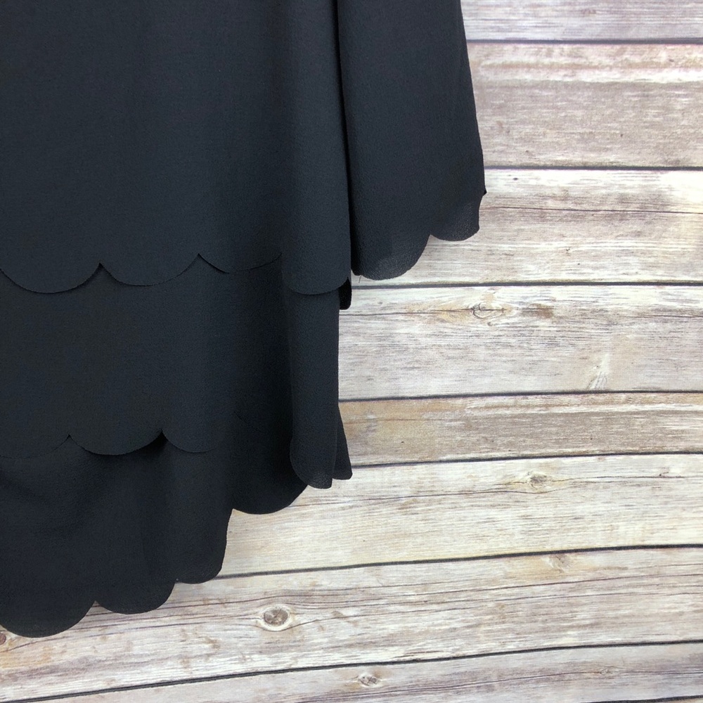 Stitch Fix | Violeta Scalloped Open Back Top Sz MP - Picture 2 of 8